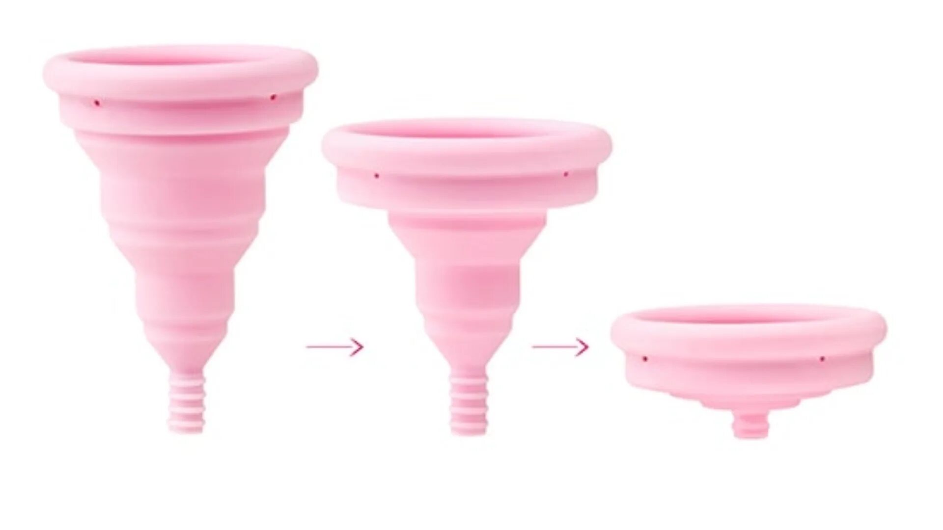 Чашка для менструационного цикла. Menstruation Pad Cup. Collapsible.
