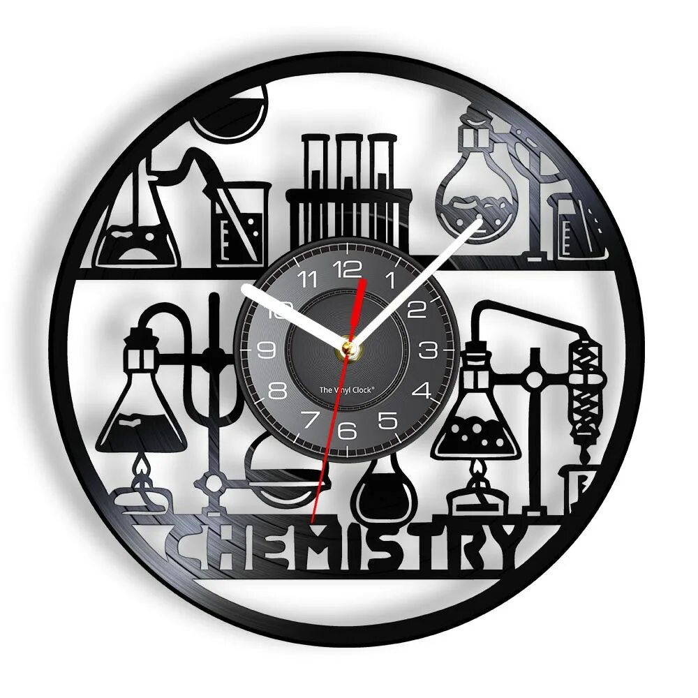 Эксперимент часы и время. Настенные часы с химическими элементами. Часы в химическом стиле. Химия часы пособие. Chemistry decoration.