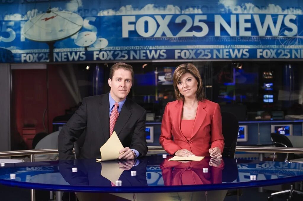 Fox 25. News Report. Fateful News Report. 2 Newscasters.