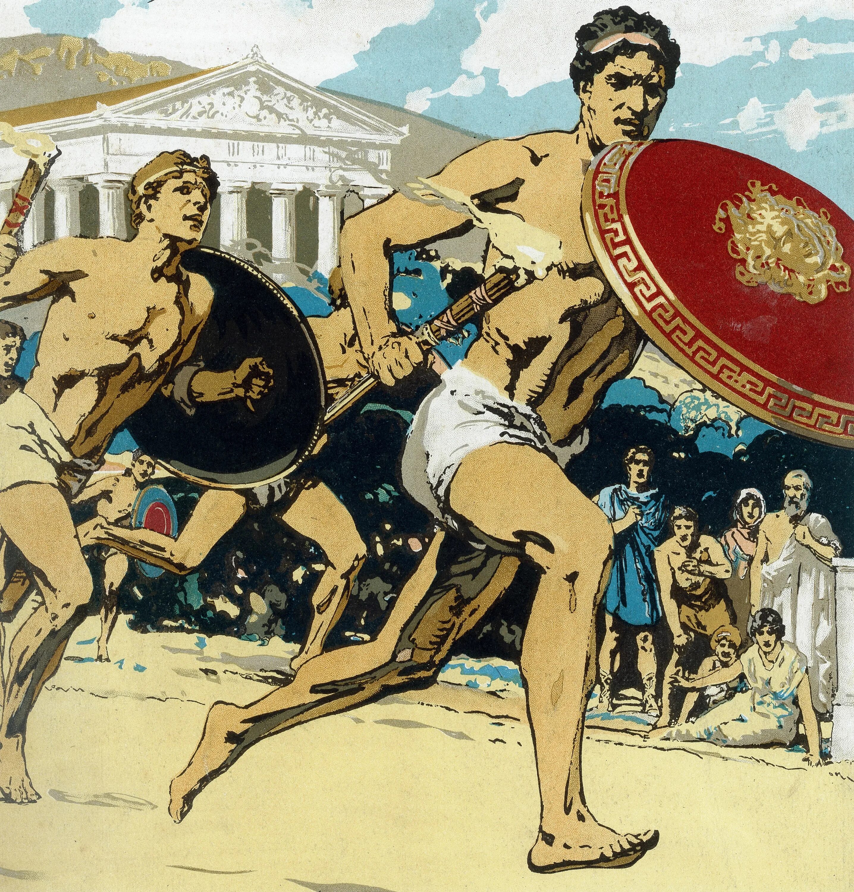 Первый победитель олимпийских игр в древней. Олимпия атлеты древняя Греция. Олимпийские игры в Греции в древности. Первые Олимпийские игры в древней Греции. Бег в древней Греции на Олимпийских играх.