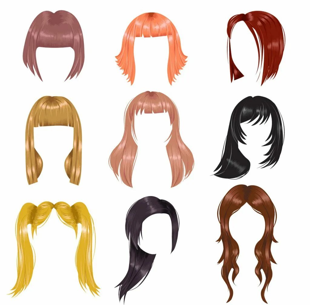 как нарисовать волосы кукле