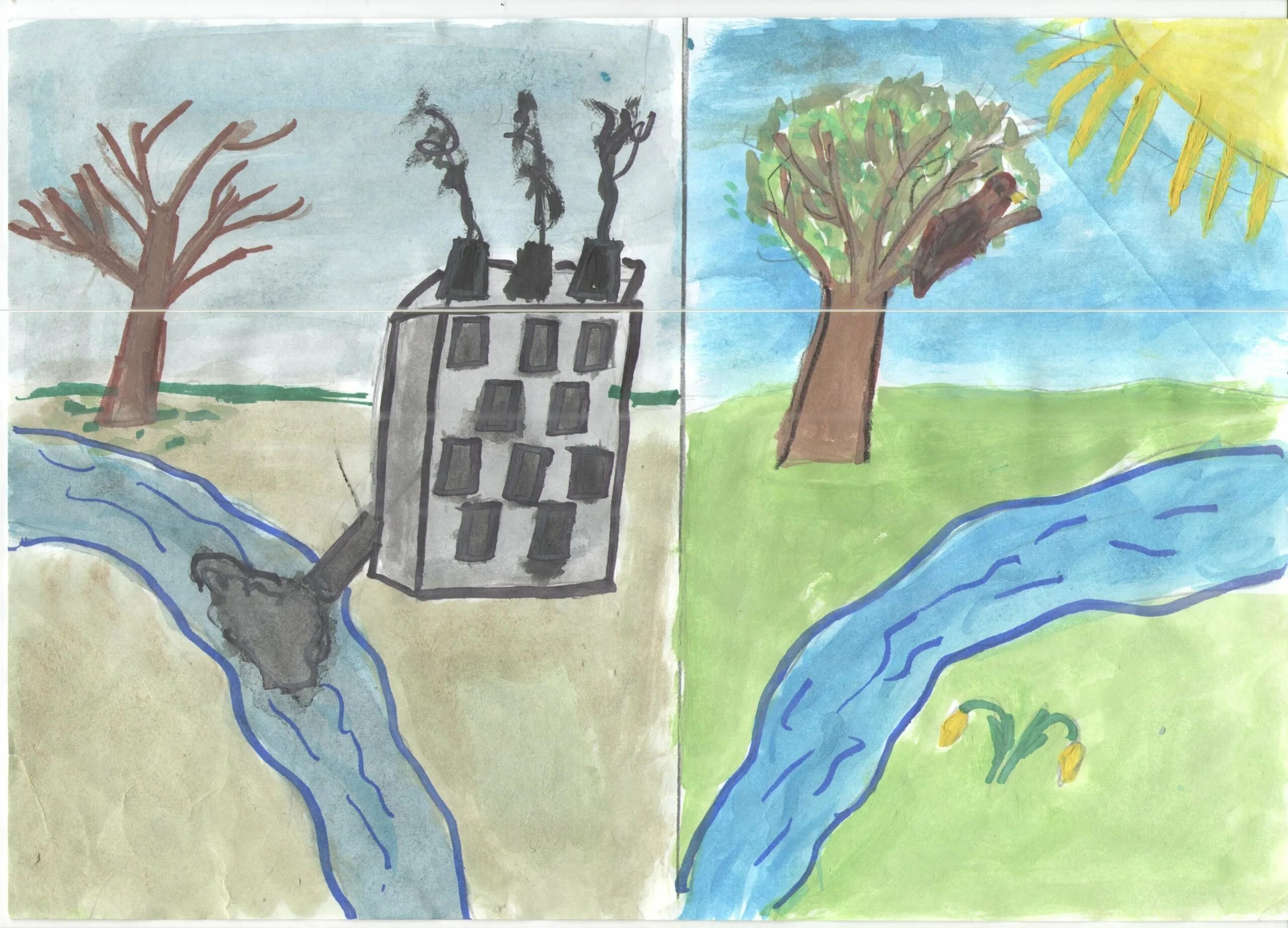 Рисунок на экологическую тему. Рисунок на тему экология легкий. Экология детские рисунки. Экологические проблемы рисунки.