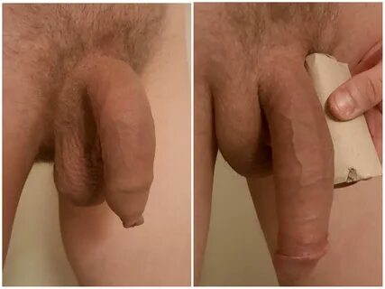 My cock fully soft and semi hard. 