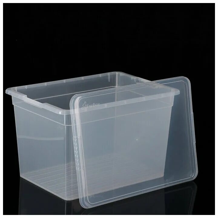 Купить контейнер пластиковый прозрачный. Контейнер для хранения Basic 20л. 4258783. Контейнер с крышкой FUNBOX 20л. Ящик для хранения с крышкой 20л Basic, FUNBOX. Контейнер 20 л прозрачный.