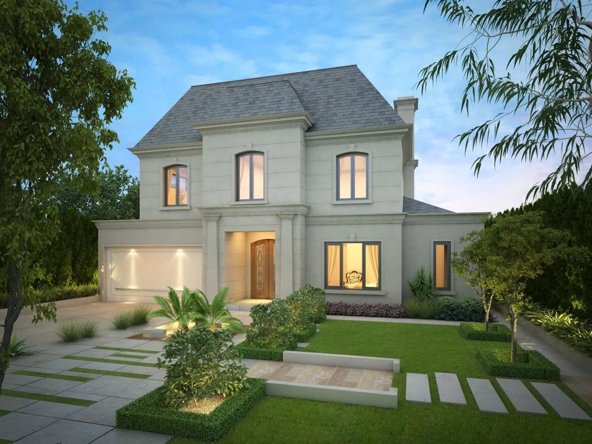 Дом во французском стиле фасад. Дом во французском стиле. Домик во французском стиле. Стиль нео-тюдор. Французский колониальный стиль в архитектуре.