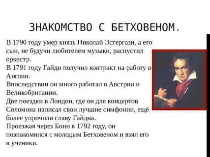 Гайдн 5 фактов
