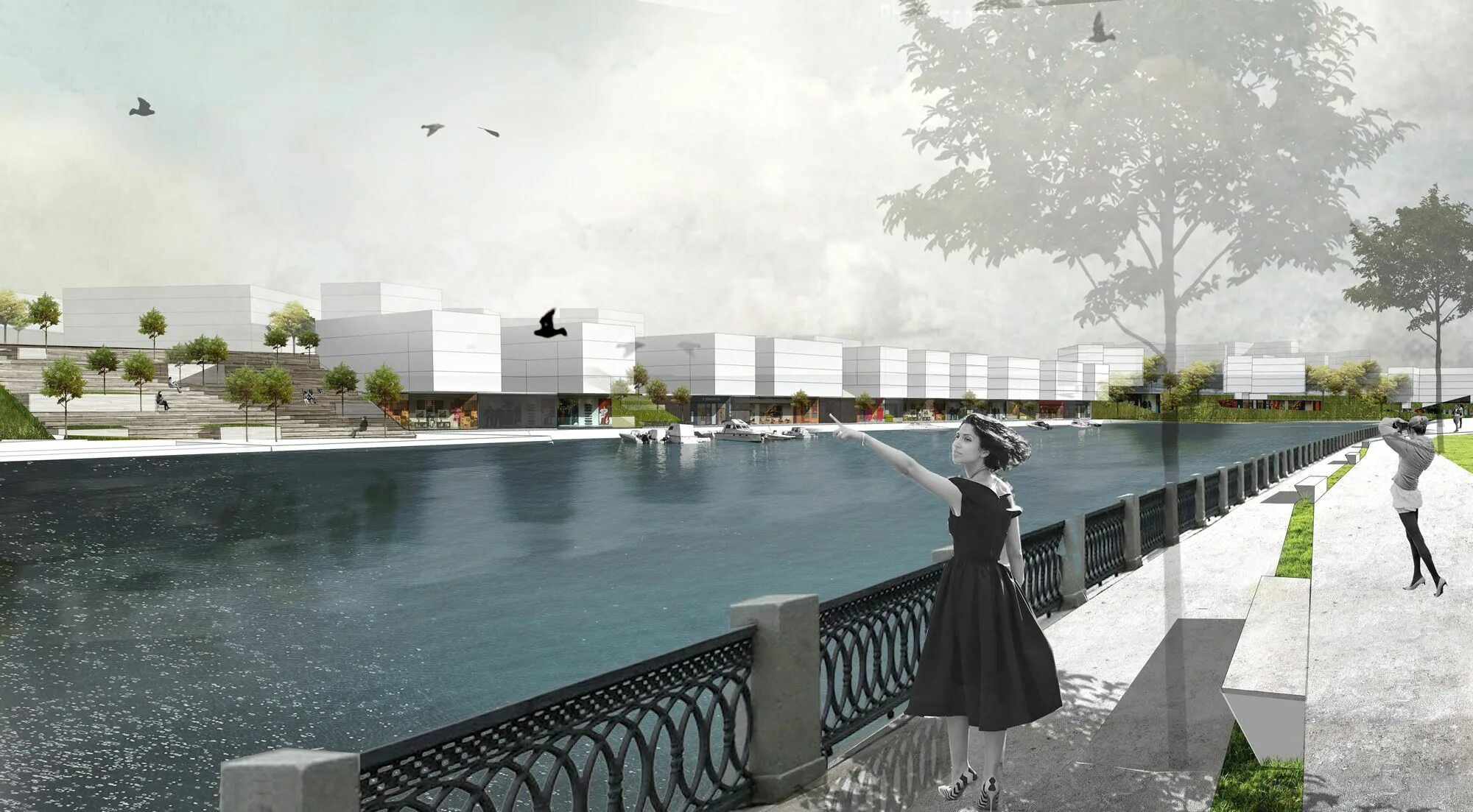 Набережная perreux river banks, леперё-сюр-марн, франция,. Набережная реки исеть. Pedestrian bridge проект. Набережная реки кабан в казани. Река архитектура набережная.