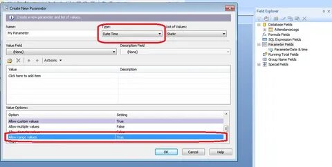 Parameter selection
