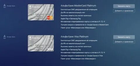 Премиум карта альфа банка