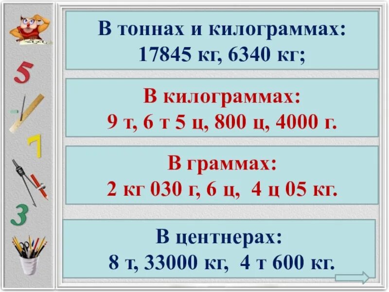 9 тонн 5 килограмм