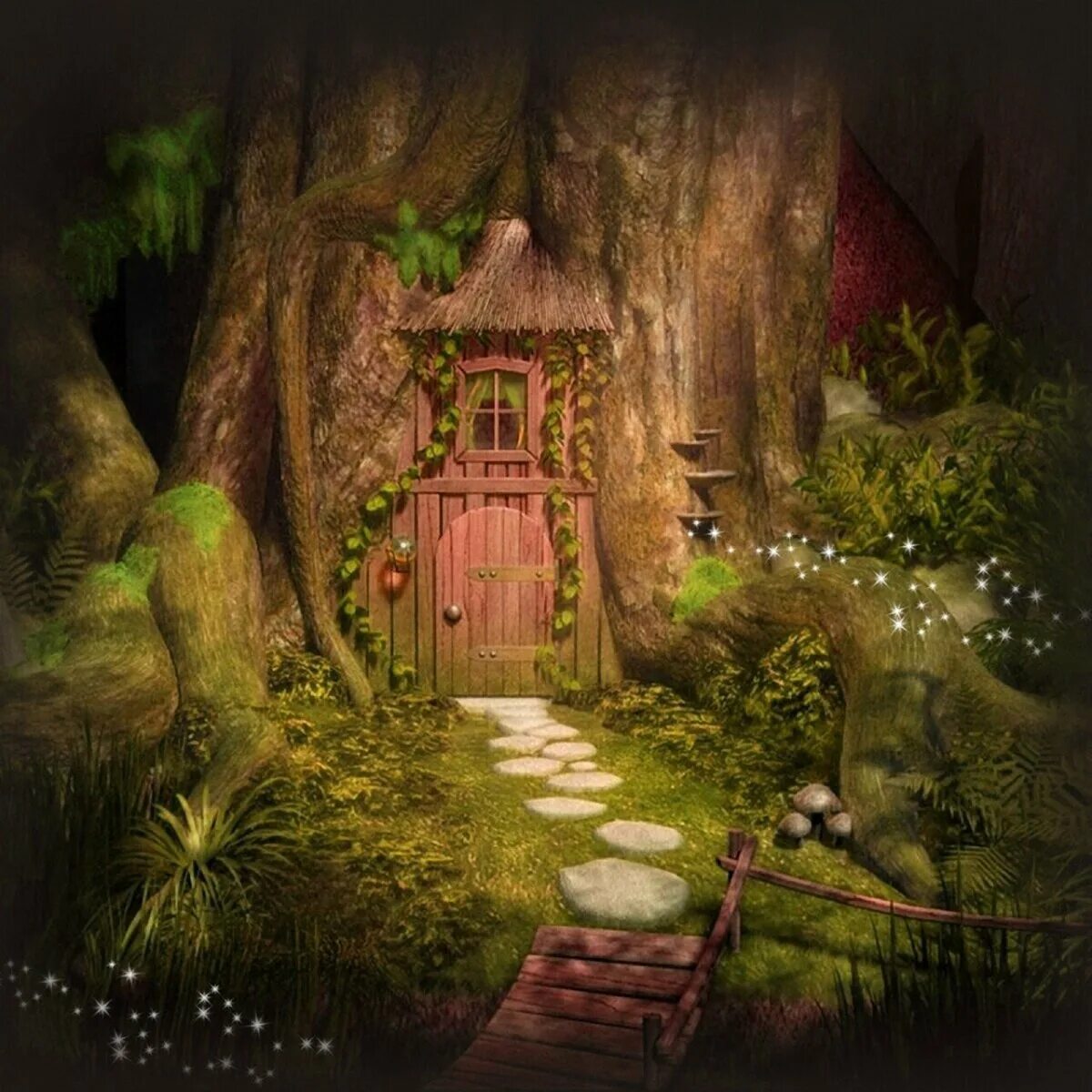 Лесной дом 3 класс. Сказочный домик. Сказочные леса. Волшебный домик в лесу. Сказочный домик в лесу.