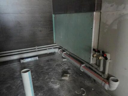Короб для труб в ванной