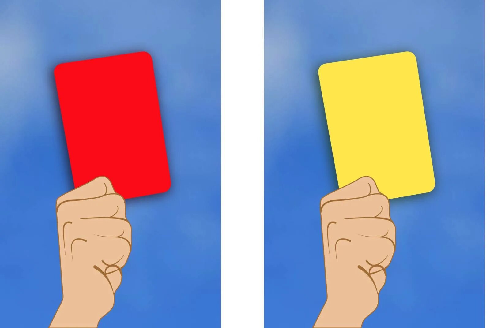 Желтая карта на 7 карте. Красная карточка. Желтая карточка. Красная карточка карточка. Желтая и красная карточка в футболе.