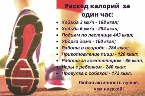 5 км шагом калории