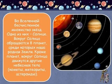 Солнце и небесные тела составляют