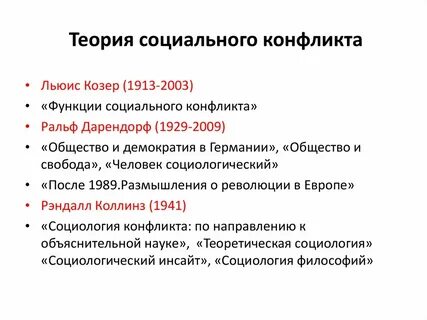 Концепции конфликта