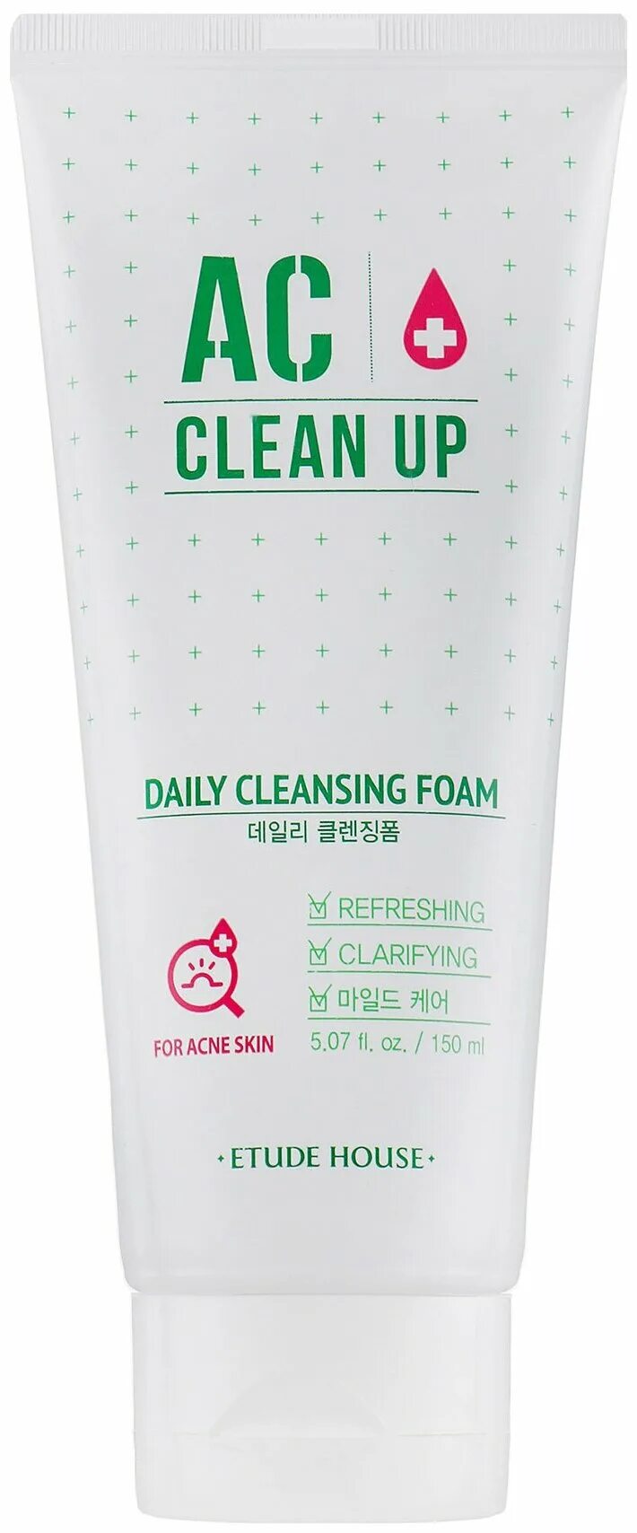 Cleansing up. Etude House AC clean up Cleansing Foam,150ml. AC clean up Etude House пенка. Etude AC clean up Daily Cleansing Foam. Успокаивающая пенка для проблемной кожи AC clean up Cleansing Foam 150мл Etude House.