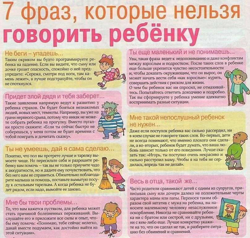 Что нельзя говорить ребенку. Фразы которые нельзя говорить детям. Какие слова нельзя говорить детям. Какие плохие слова нельзя говорить детям. Говори ребенку каждый день