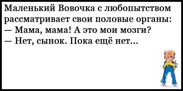 Смешной анекдот про вовочку с матом