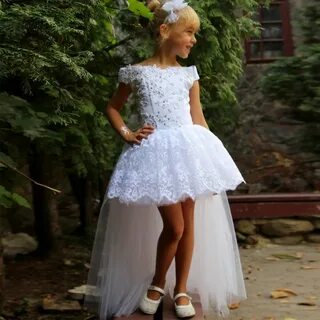 Короткое пышное платье для девочки