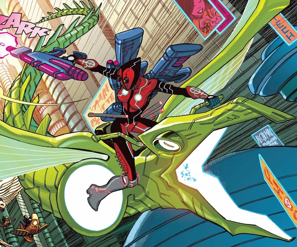 Deadpool 2099. Дэдпул 2099. дэдпул 2099 комикс. варда уилсон. человек паук 2099.