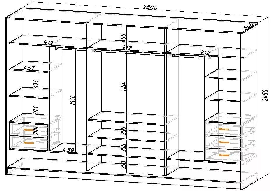 Шкаф купе 1800х2400х600 чертеж. Шкаф купе 2600 ширина наполнение. Шкаф Богемия 4х дверный внутри чертеж. Наполнение встроенного шкафа с размерами. Как собрать шкаф купе 3 х