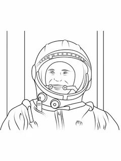 Шлем космонавта раскраска
