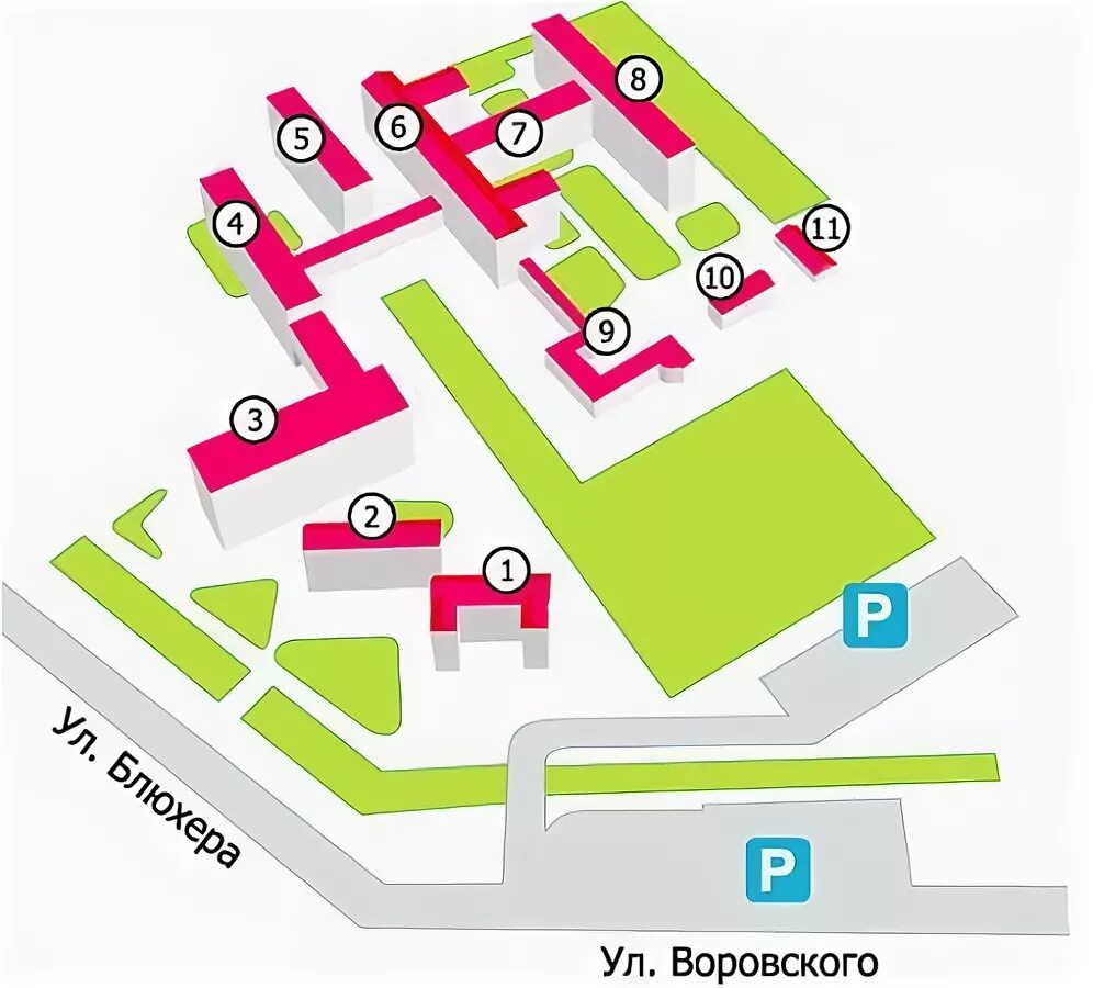 Схема корпусов областной больницы Челябинск. 1 Корпус Челябинской областной больницы. Челябинская областная больница расположение корпусов. Областная больница Челябинск карта корпусов.