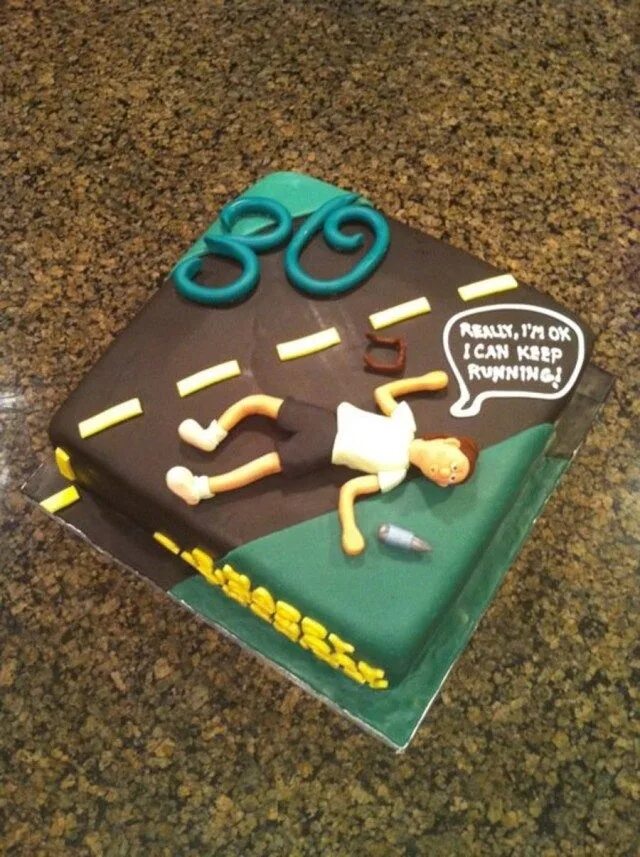 Running cake