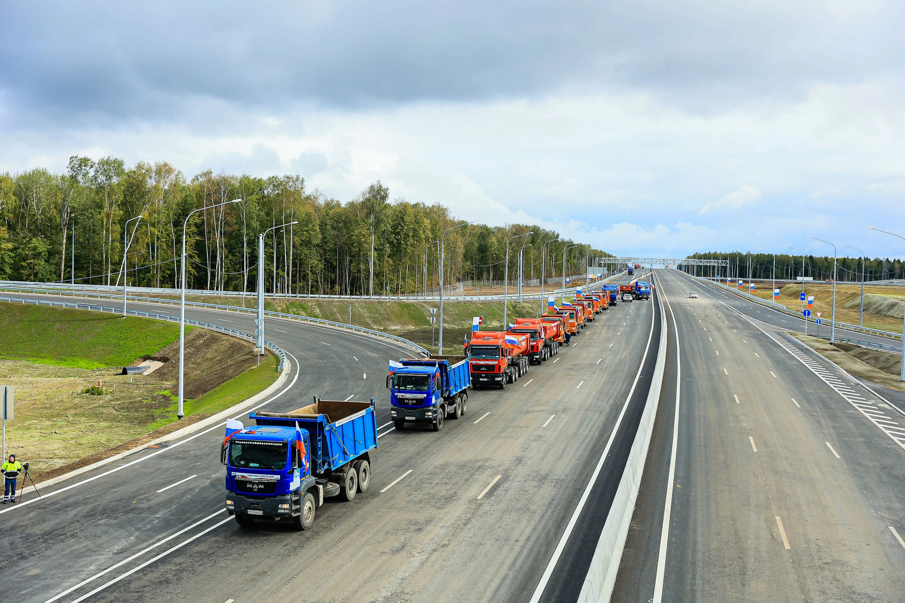 На первом участке трассы