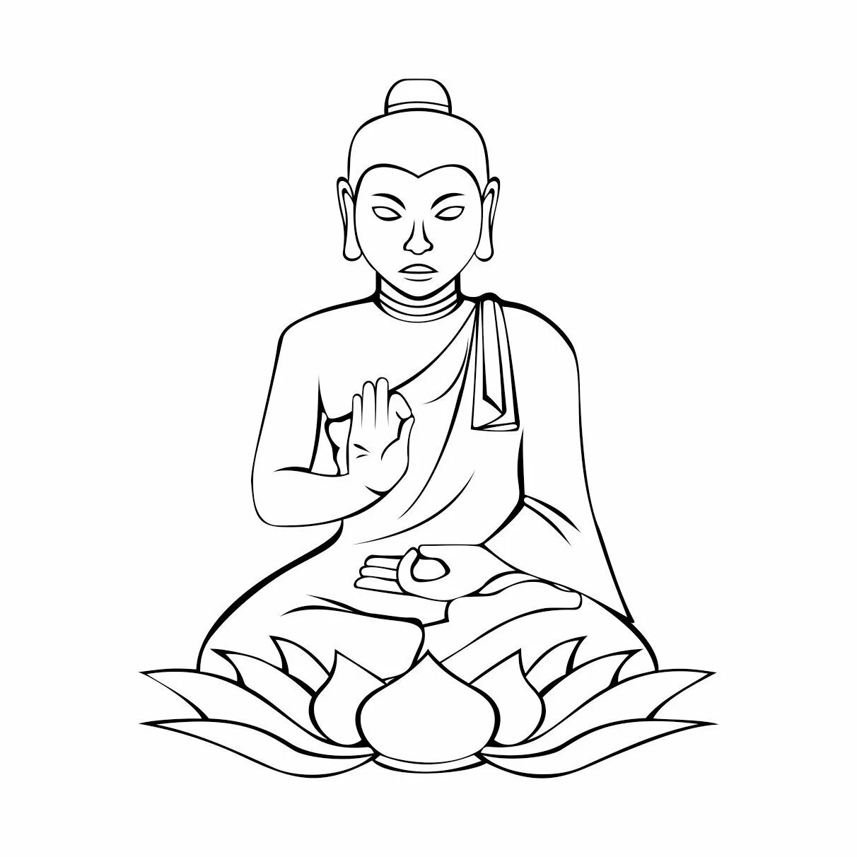 Бог буда. Индийский Будда Шакьямуни. Будда Шакьямуни танка рисунок. Будда Шакьямуни изображение. Будда карандашом легко.