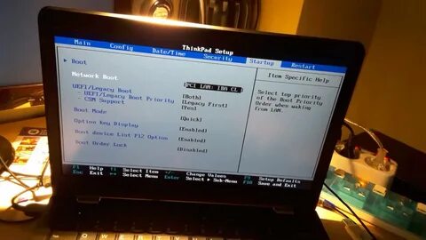 Lenovo thinkpad bios