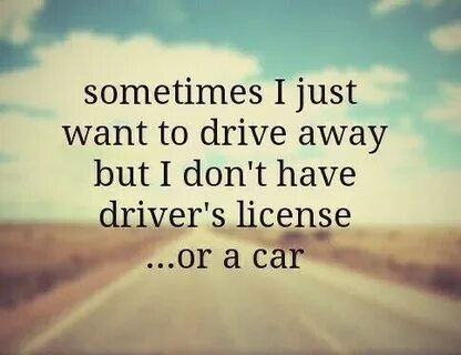I want away