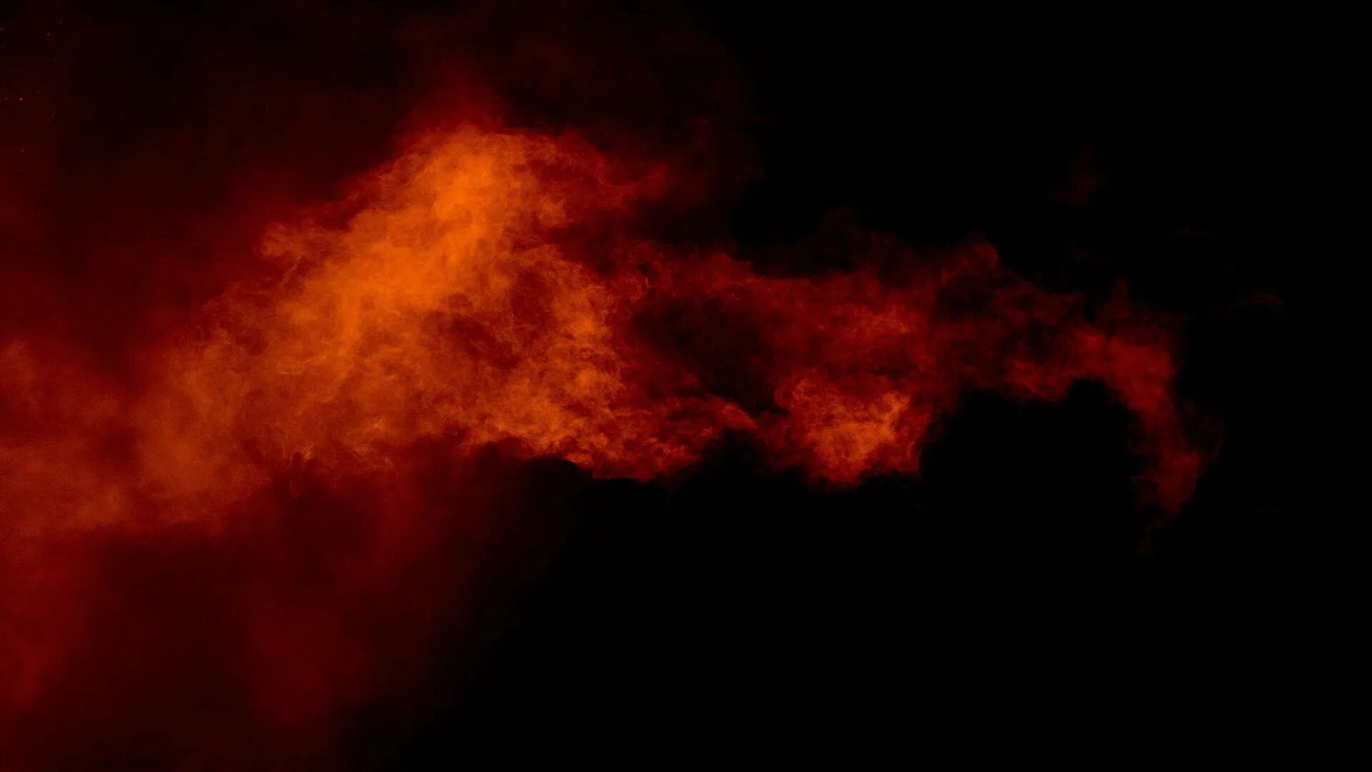 Пылающий туман. Красный дым. Красный огонь. Багровое пламя. Огненный туман.