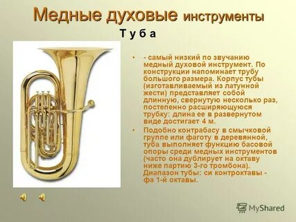 Какие инструменты медные духовые