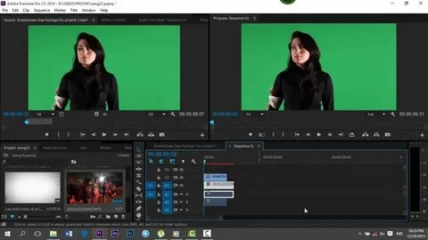 Убрать хромакей в premiere pro
