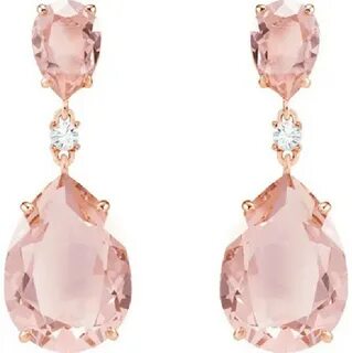 Серьги с розовым золотом