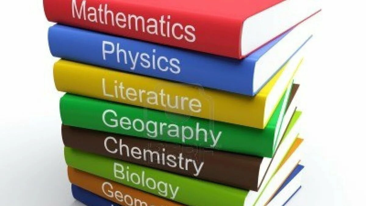 Subject books. Academic subjects. Лето и учебники. The physics book.