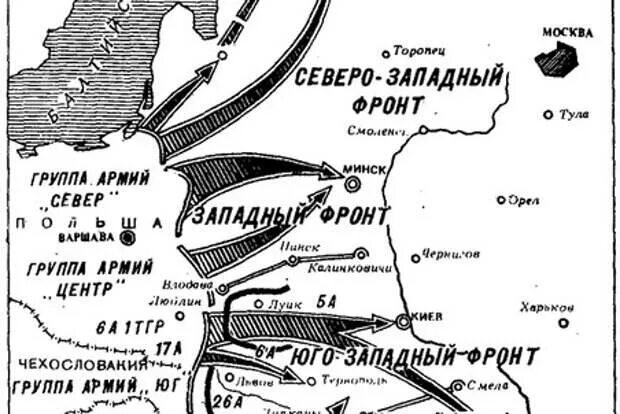 Удар 22 июня. Карта 2 мировой войны план Барбаросса. Карта плана Барбаросса 1941. Направление ударов немецких войск 22 июня 1941 года.