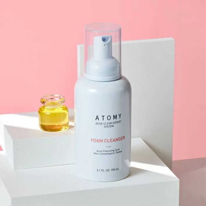 Foam cleanser atomy. Atomy пенка для умывания акне. Атоми акне эксперт пенка. Пенка от умывания от акне Атоми. Фоам Клинсер Атоми пенка.