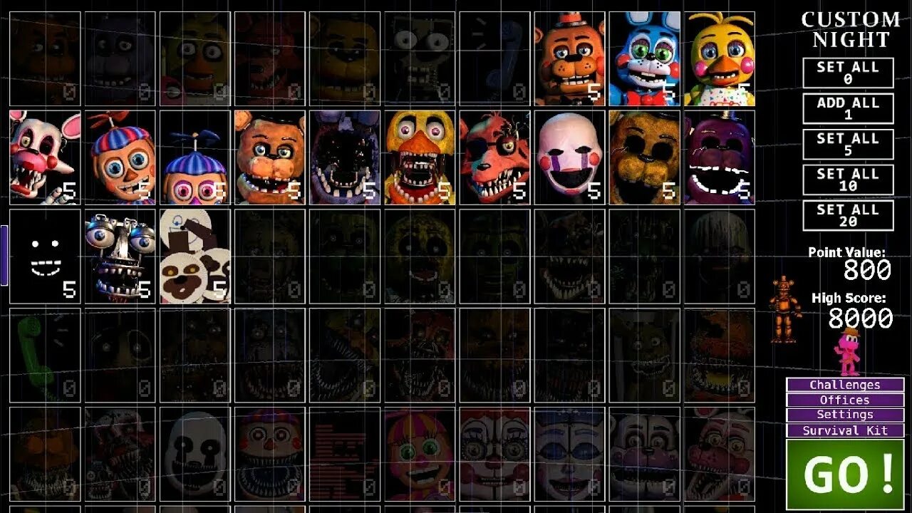 FNAF Ultimate Custom Night управление. FNAF 7 Ultimate Custom Night. ФНАФ ультра кастом Найт. Ультра кастом Найт 500 АНИМАТРОНИКОВ.