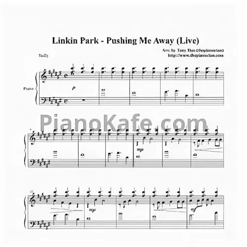 Linkin Park pushing me away. Pushing me away Ноты. Ноты минус Linkin Park. From the inside Linkin Park Ноты для фортепиано. Linkin park pushing away