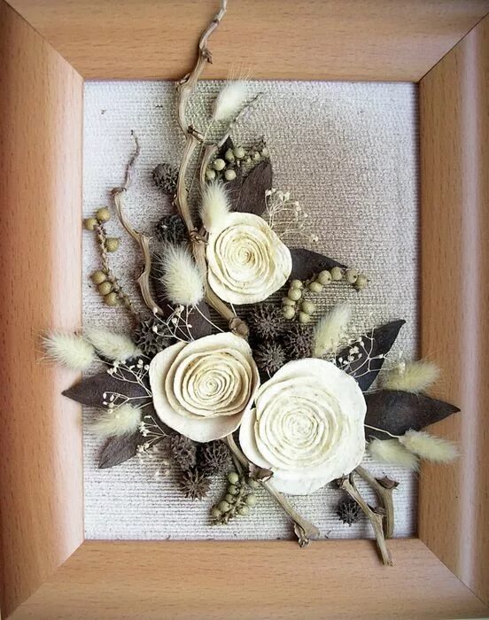 Handmade, Wood Framed Pinecone Flowers in 2020 Pine cones, Painted pinecones, Pi