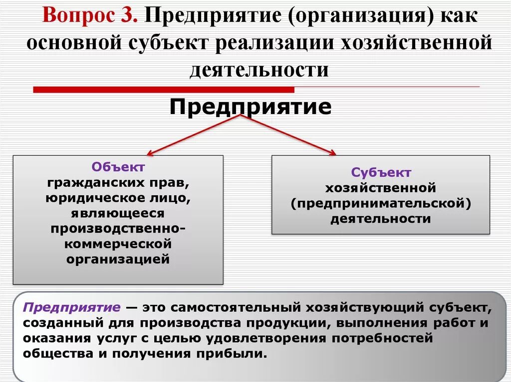 Хозяйствующие субъекты рыночной экономики. Предприятие как субъект хозяйственной деятельности. Субъект организации это. Объект и субъект предприятия. Основные субъекты предприятия.