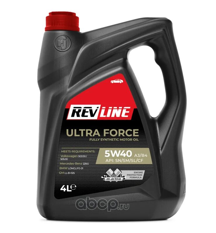 Revline Ultra Force semisynthetic 10w/40 5 l. Масло Revline Ultra Force semisynthetic 10w/40 1l. Масло Revline Ultra Force Synthetic 5w/40 1l. Масло Revline Ultra Force c2/c3 5w/30 1l.