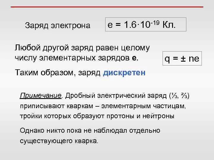 Число электронов е