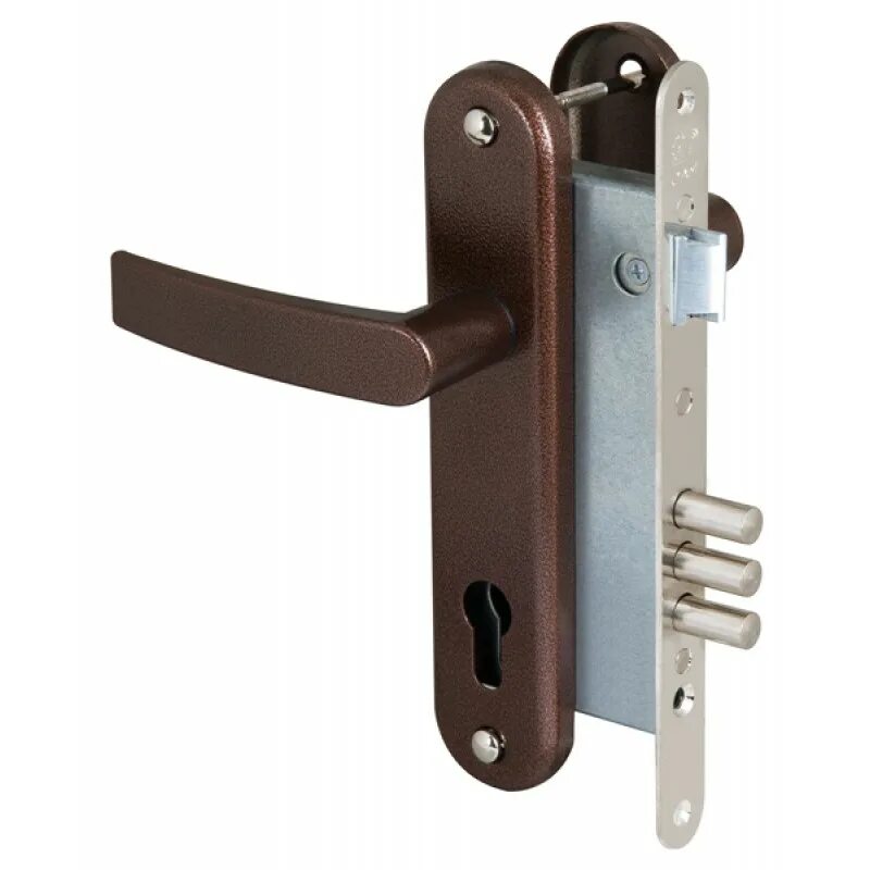 Замок врезной просам зв4-31/55. 1 (медь). Ручки для замка врезного входная. 01 медь. Замок просам зв4-31/55 с ручкой.