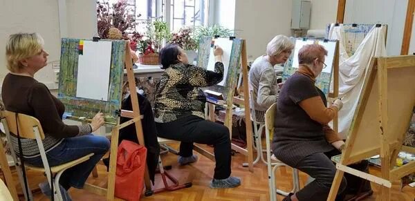 рисование московское долголетие