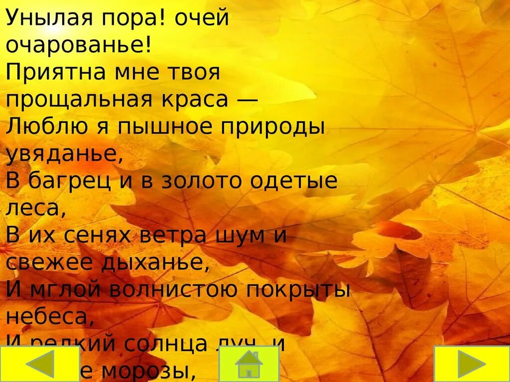 Осенний отрывок