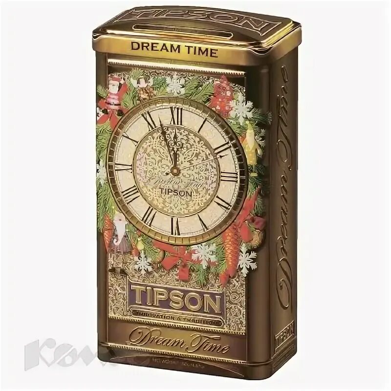 Время чая купить. Tipson Dream time золотой. Чай Tipson в жестяной банке. Чай в жестяной банке часы. Новогодний чай Tipson.